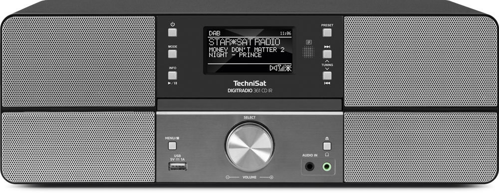 TECHNISAT DIGITRADIO 361 CD IR Internetradio, Anthrazit