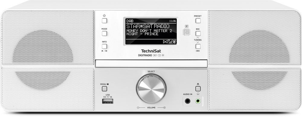 TECHNISAT DIGITRADIO 361 CD IR Internetradio, Weiß