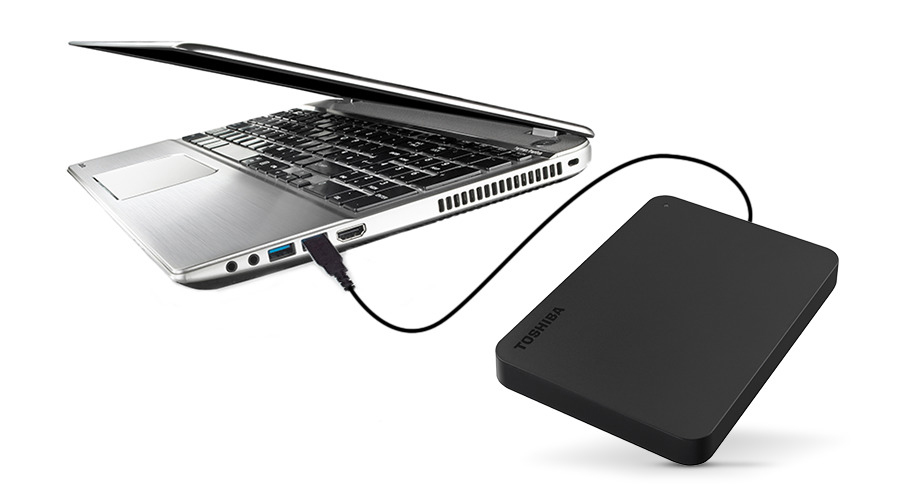TOSHIBA BASICS Festplatte, 500 GB HDD, Matt Schwarz