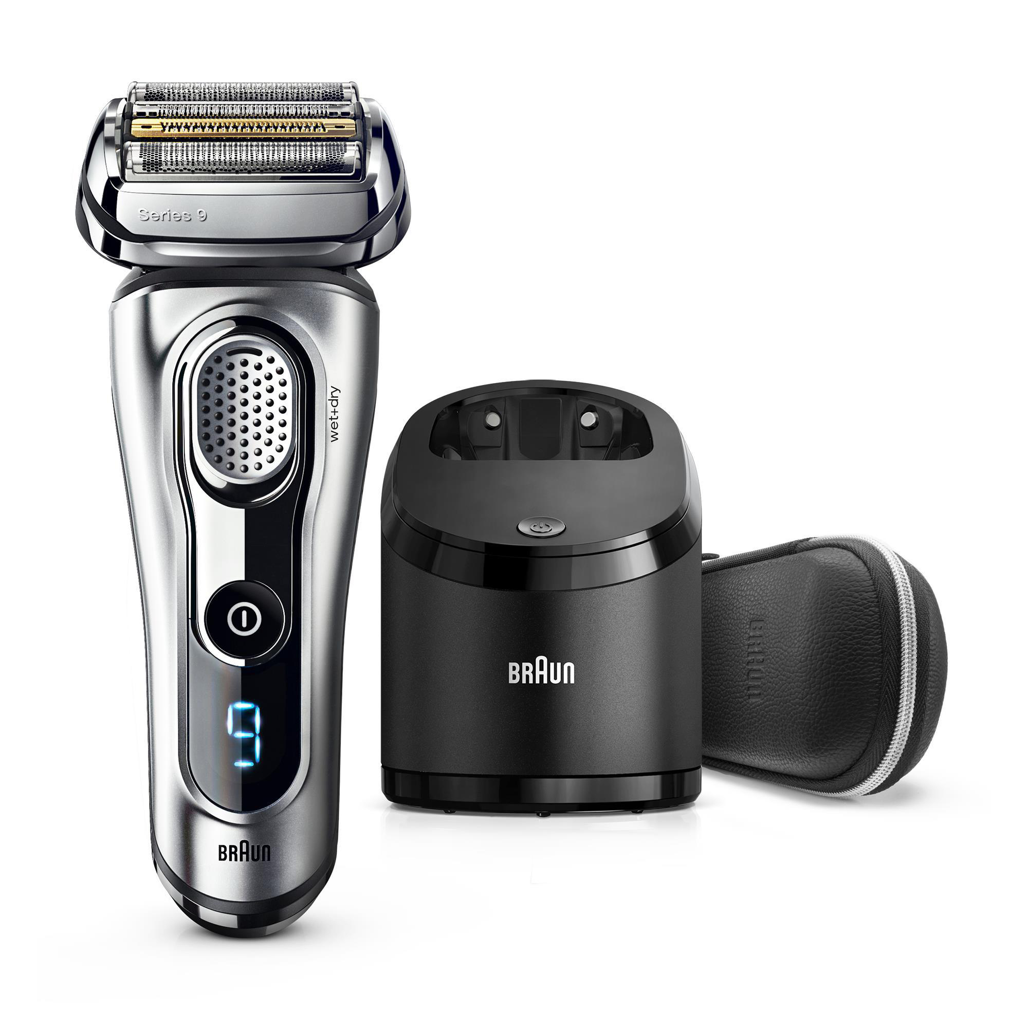 BRAUN Braun Series 9  Rasierer Silber (SyncroSonic™ Technologie, Reinigungsstation: Ja)