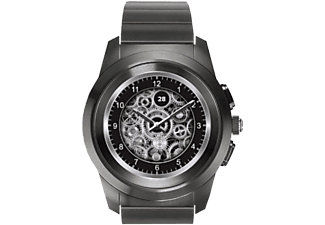 MYKRONOZ MYKRONOZ ZeTime Elite - Smartwatch ibrido - Con lancette analogiche - Titanium - Smartwatch (18 mm, metallo, Titanio)