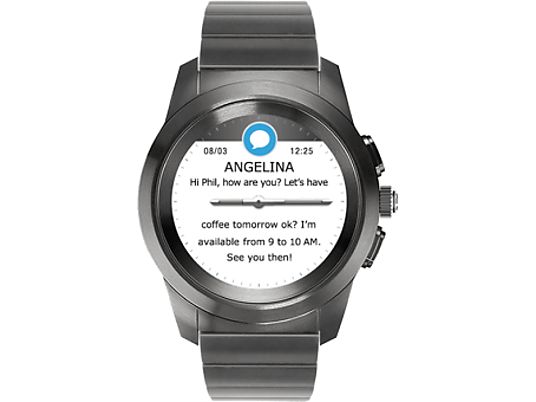 MYKRONOZ ZeTime Elite Regular - Smartwatch (22 mm, Metallo, Titanio)