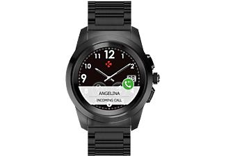 MYKRONOZ MYKRONOZ ZeTime Elite - Smartwatch ibrido - Con lancette analogiche - Nero - Smartwatch (22 mm, metallo, Nero)