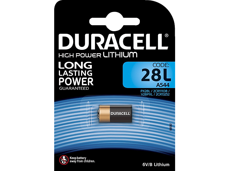 DURACELL Specialty 28L Batterie, Lithium, 1 Volt 6 Stück