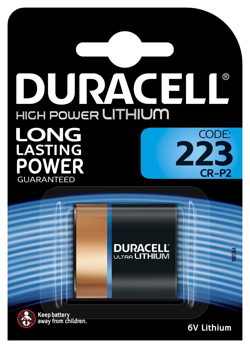 Specialty Batterie, 1 Lithium, 6 Stück 223 Ultra Volt DURACELL