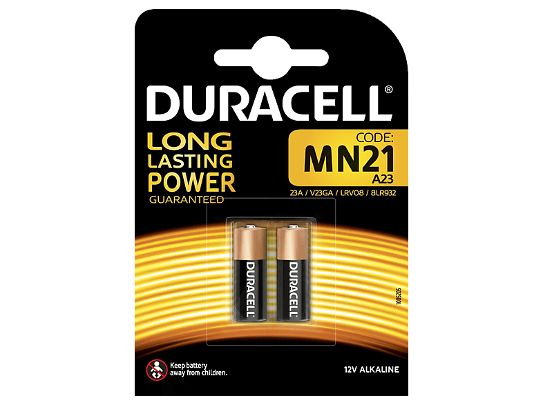 DURACELL Specialty MN21 Batterie, Alkaline, 12 Volt 2 Stück 