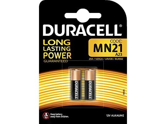 DURACELL MN21 LLP ALKALINE 2PCS - Batterie (Schwarz/Kupfer)