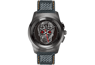 MYKRONOZ MYKRONOZ ZeTime Premium - Smartwatch ibrido - Con lancette analogiche - Nero/Titanium - Hybrid Smartwatch (22 mm, Nero/titanio)