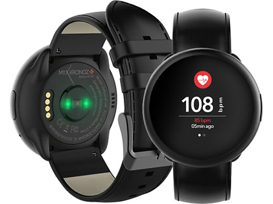 MYKRONOZ ZeRound2HR Premium - Smartwatch (Schwarz)