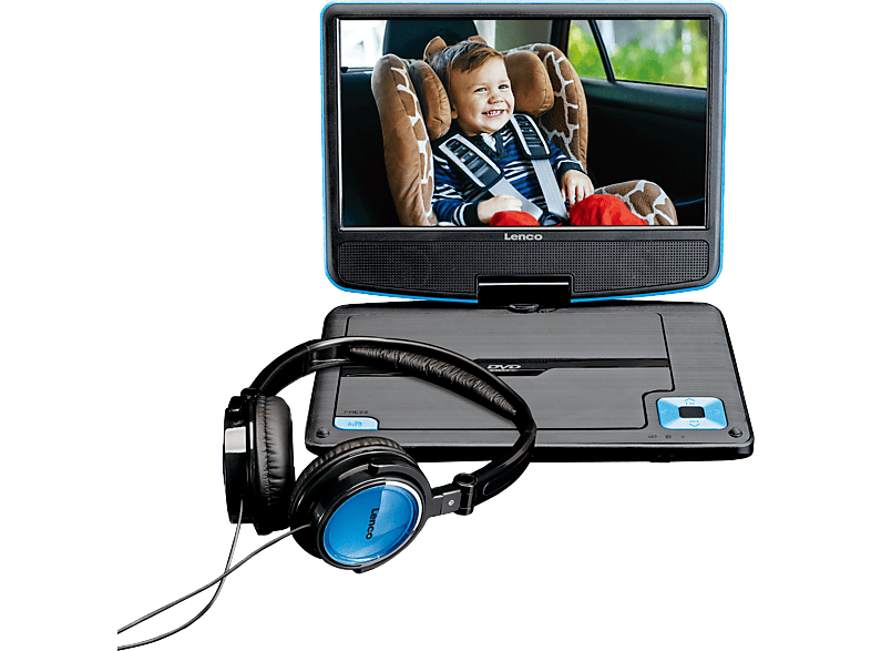 Lenco Lecteur Dvd Portable 9" + Casque Audio Bleu (dvp-910 Bu)