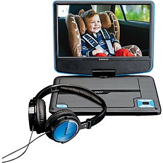 LENCO Draagbare DVD-speler + Hoofdtelefoon Blauw (DVP-910 BU)