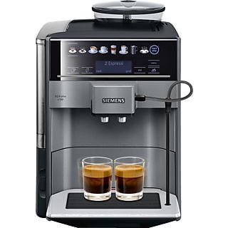 SIEMENS TE 651509DE EQ.6 Plus Diamond Kaffeevollautomat (Schwarz/Titanium metallic, Keramikmahlwerk, 15 bar, Milchschlauch)