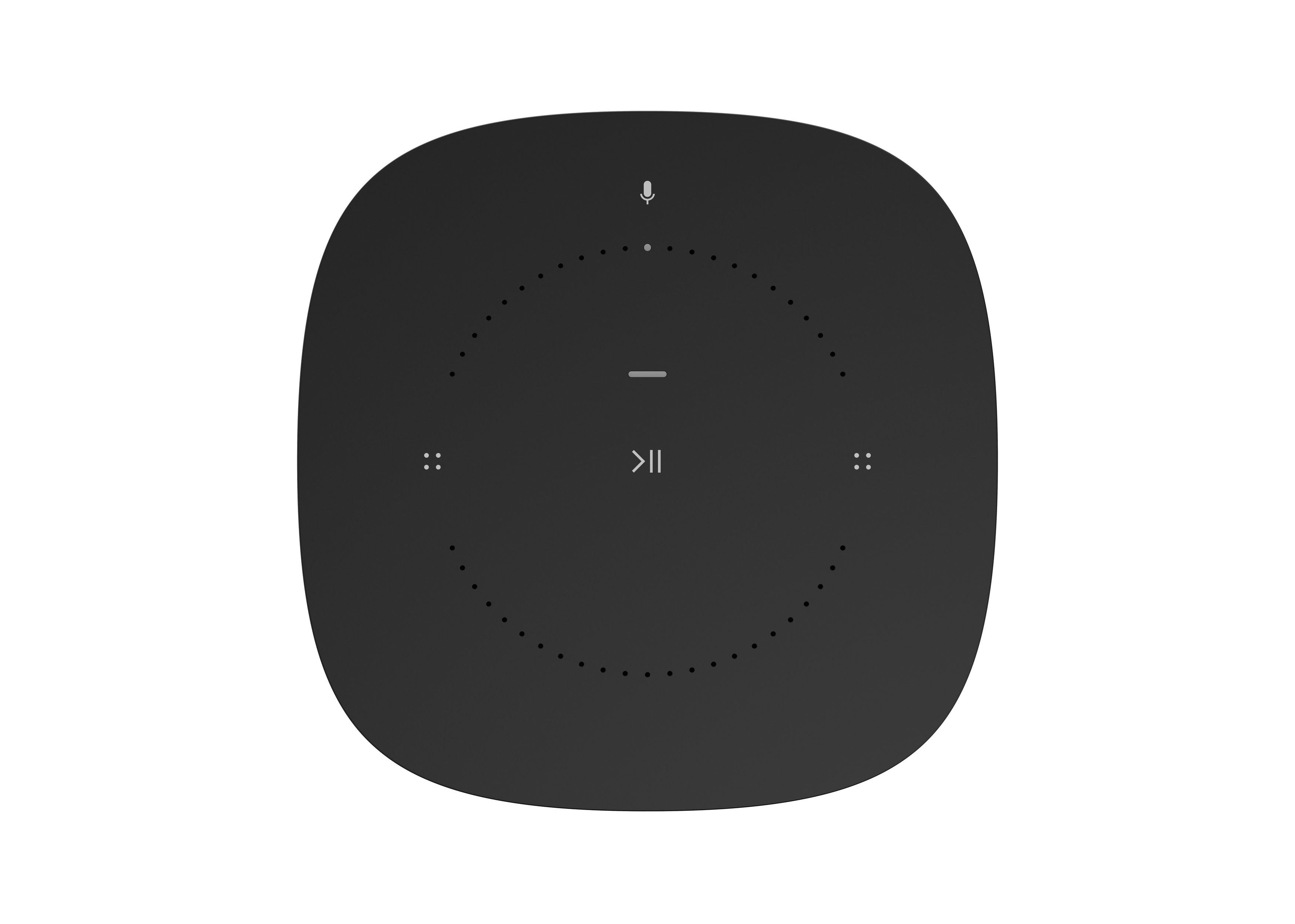 SONOS One Lautsprecher App-steuerbar, Schwarz