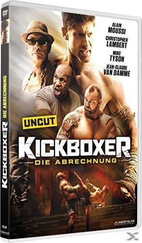 DVD-Hülle mit mehreren Schauspielern, Titel: Kickboxer und eine Kampfszene.