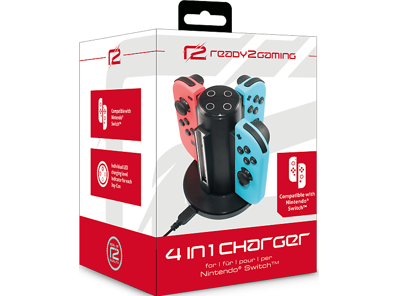 ready2gaming Ladegerät 4 in 1 Charger für Nintendo Switch; Ladestation — Foto 2 von 2