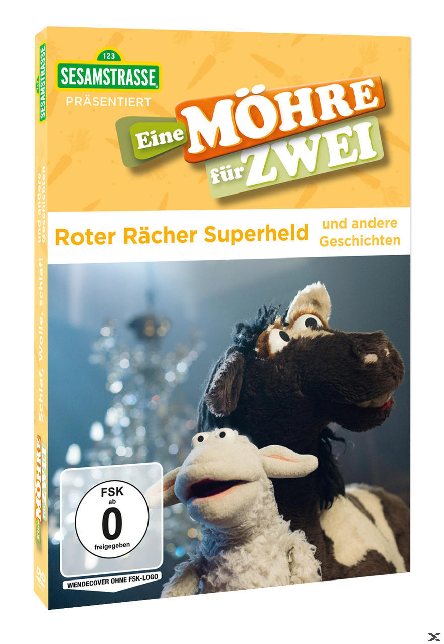 DVD-Hülle von Sesamstraße mit einem Cartoon-Pferd und einem Schaf.