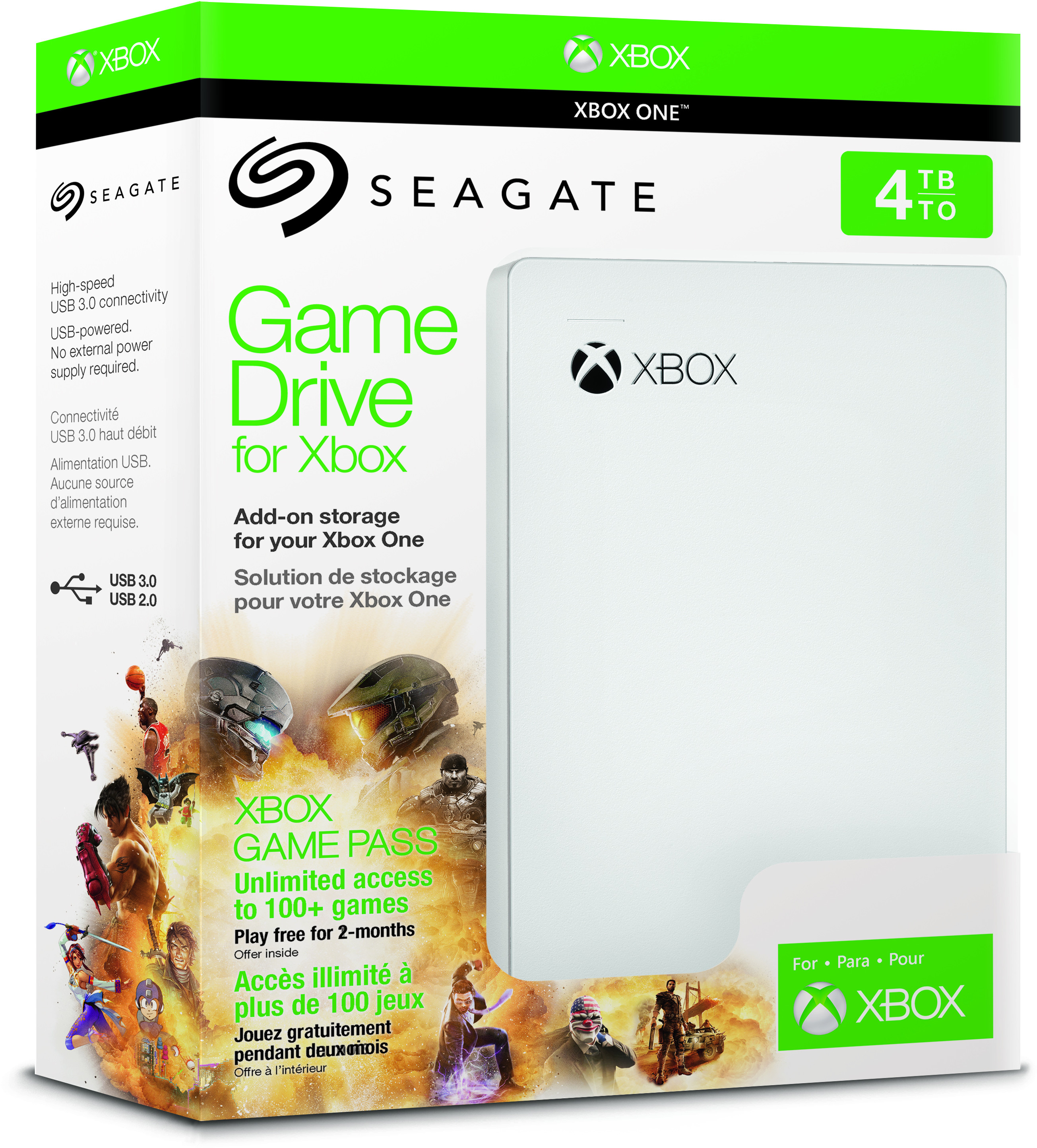 SEAGATE Disque dur externe 4 TB Game Drive Xbox (STEA4000407)