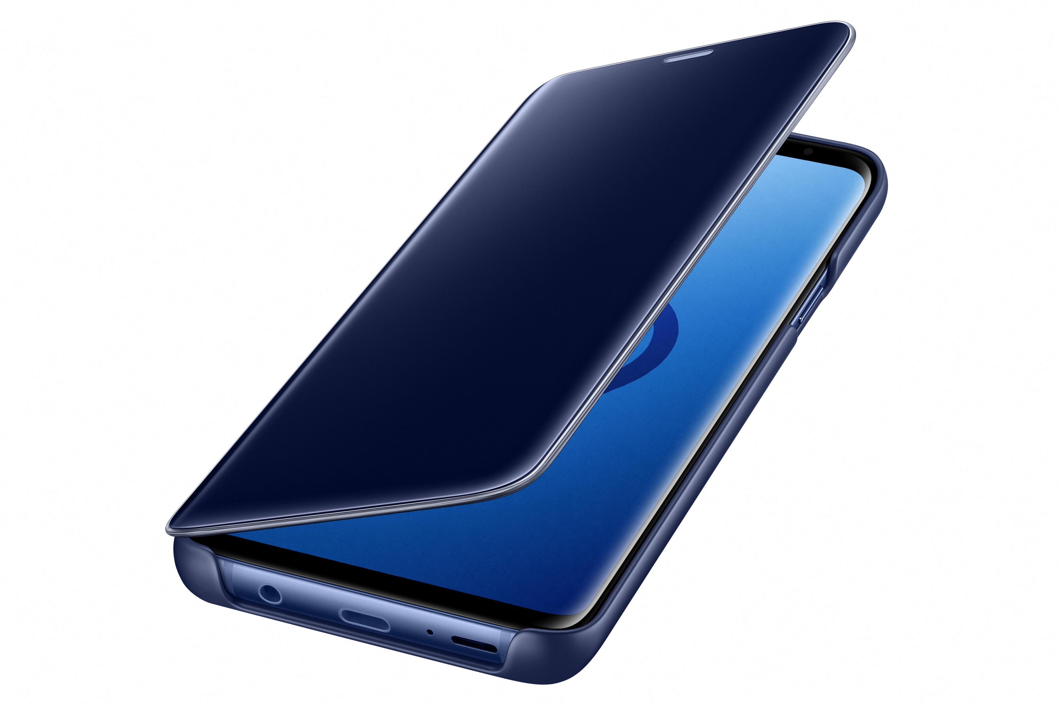 SAMSUNG Clear View S9+, Bookcover, Standing, Samsung, Galaxy Blau