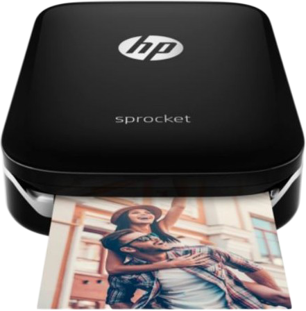 HP Sprocket fekete hordozható fotónyomtató
