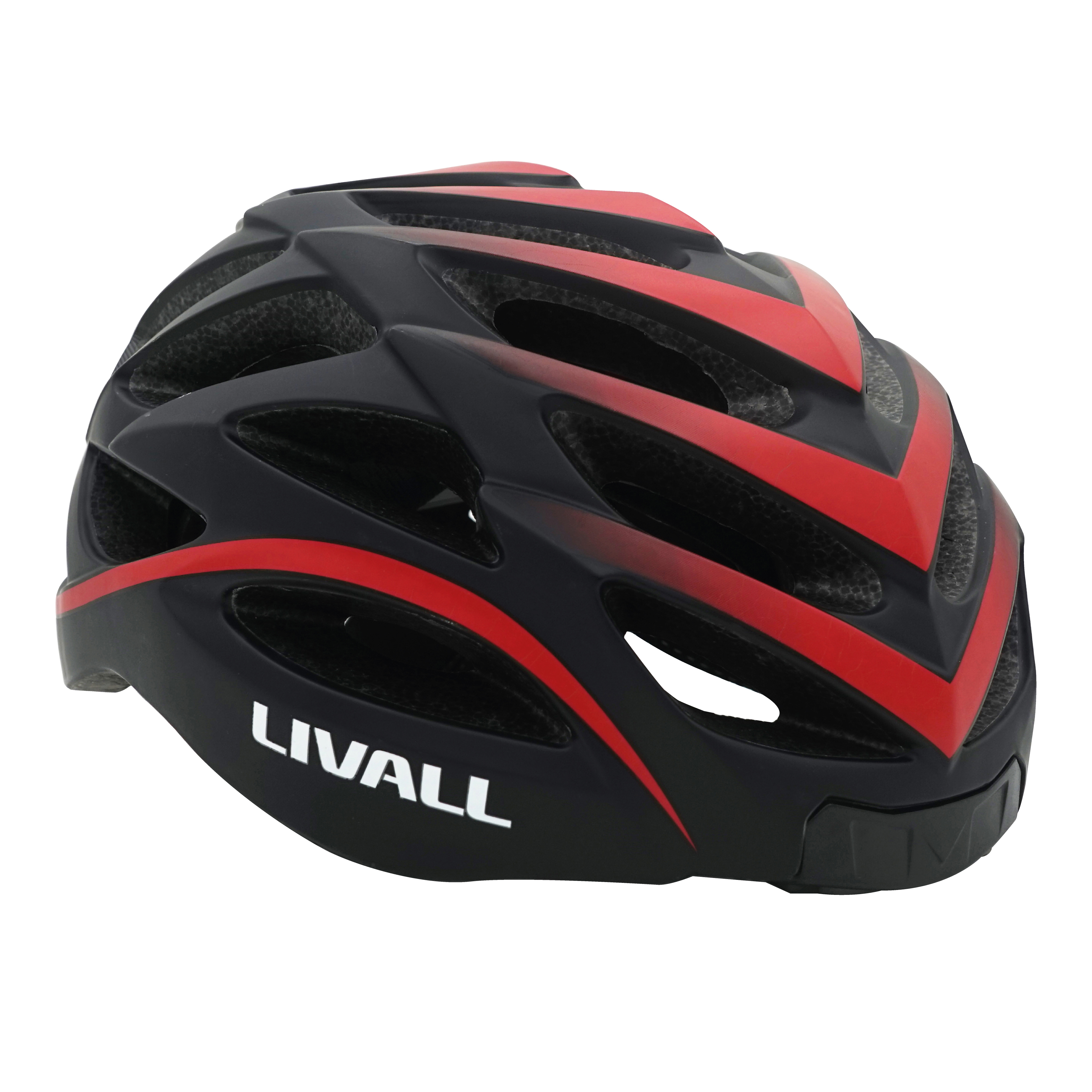 LIVALL BH 62 (Smarter Fahrradhelm, 55-61 cm, Schwarz/Rot)