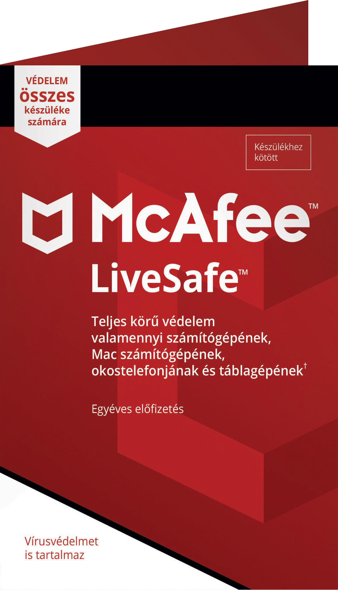 McAfee LiveSafe Antivírus (Termékkulcs kártya) (Multiplatform)