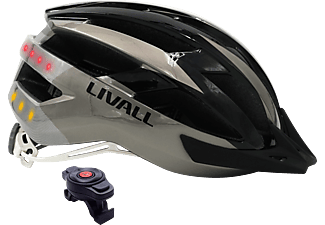 LIVALL MT 1 58-62 cm (Smarter Fahrradhelm, 58-62 cm, Schwarz/Anthrazit)