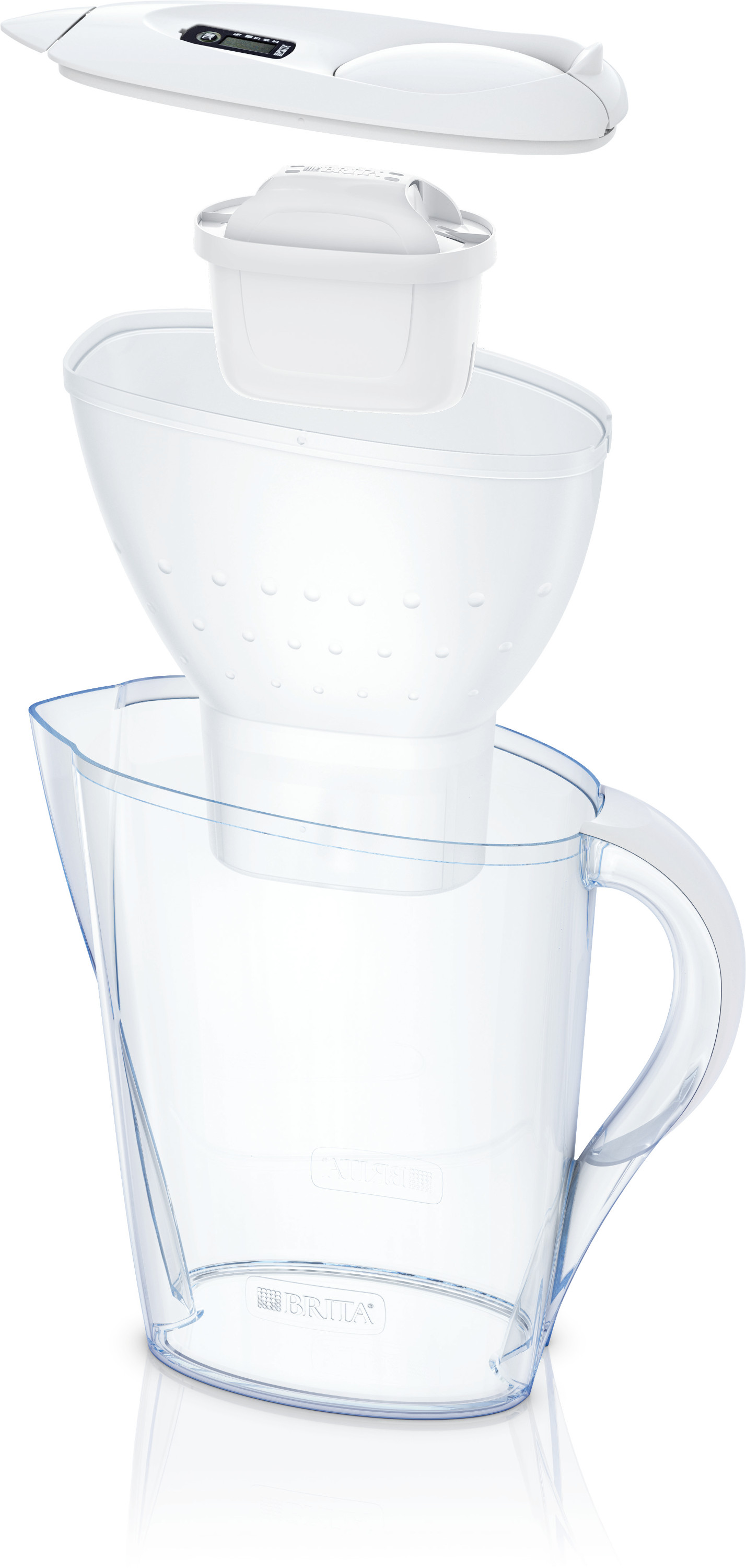 BRITA Waterfilter Marella Cool White + 12 MAXTRA+ filterpatronen (1026229)