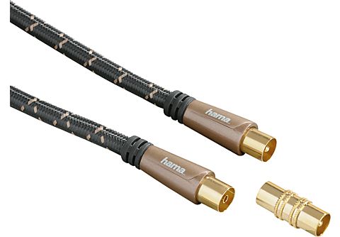HAMA COAX-kabel verguld 5m 120 db 5 sterren