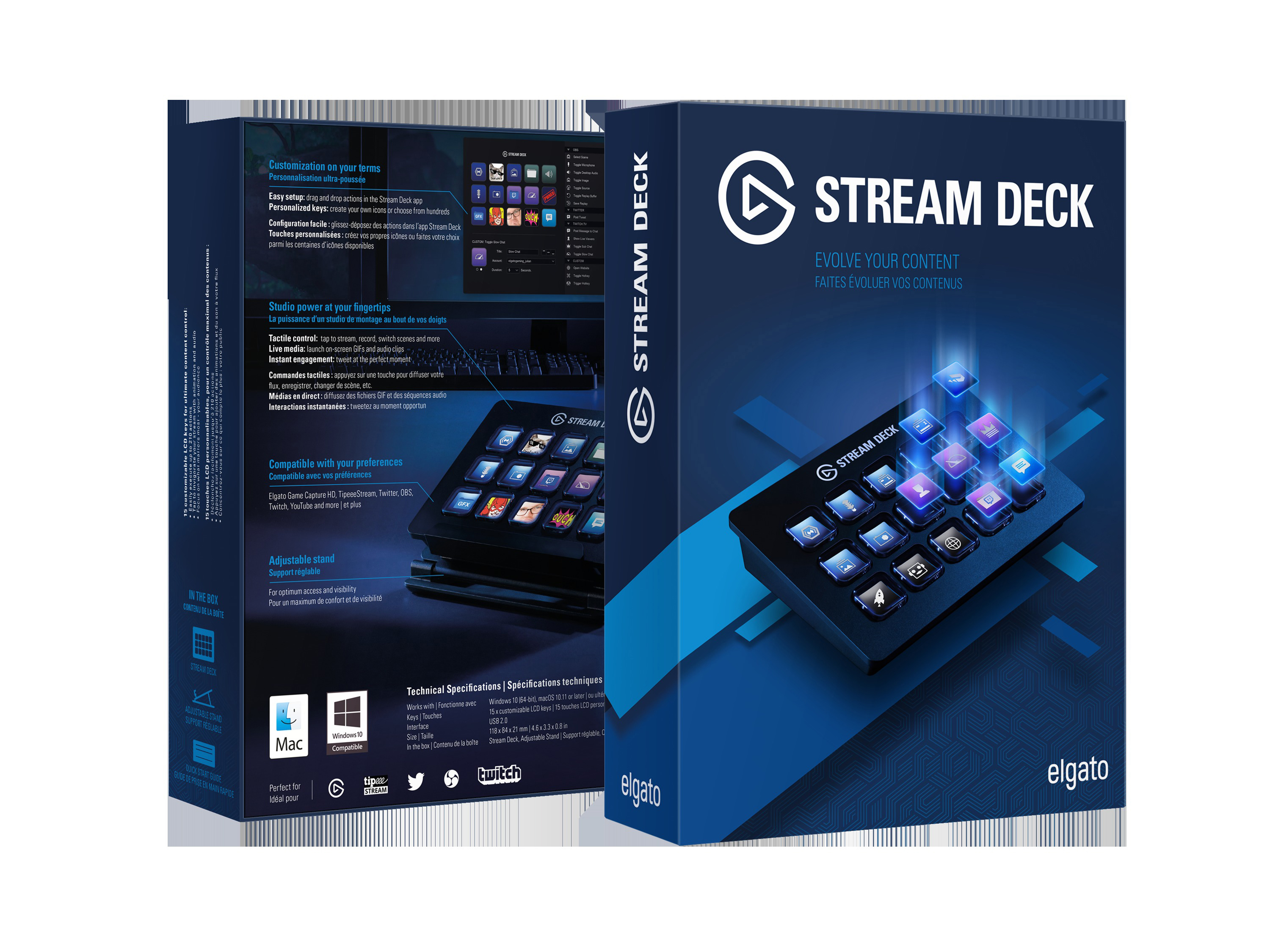 ELGATO Stream Deck - Live Content Creation Controller Stream Deck, Schwarz