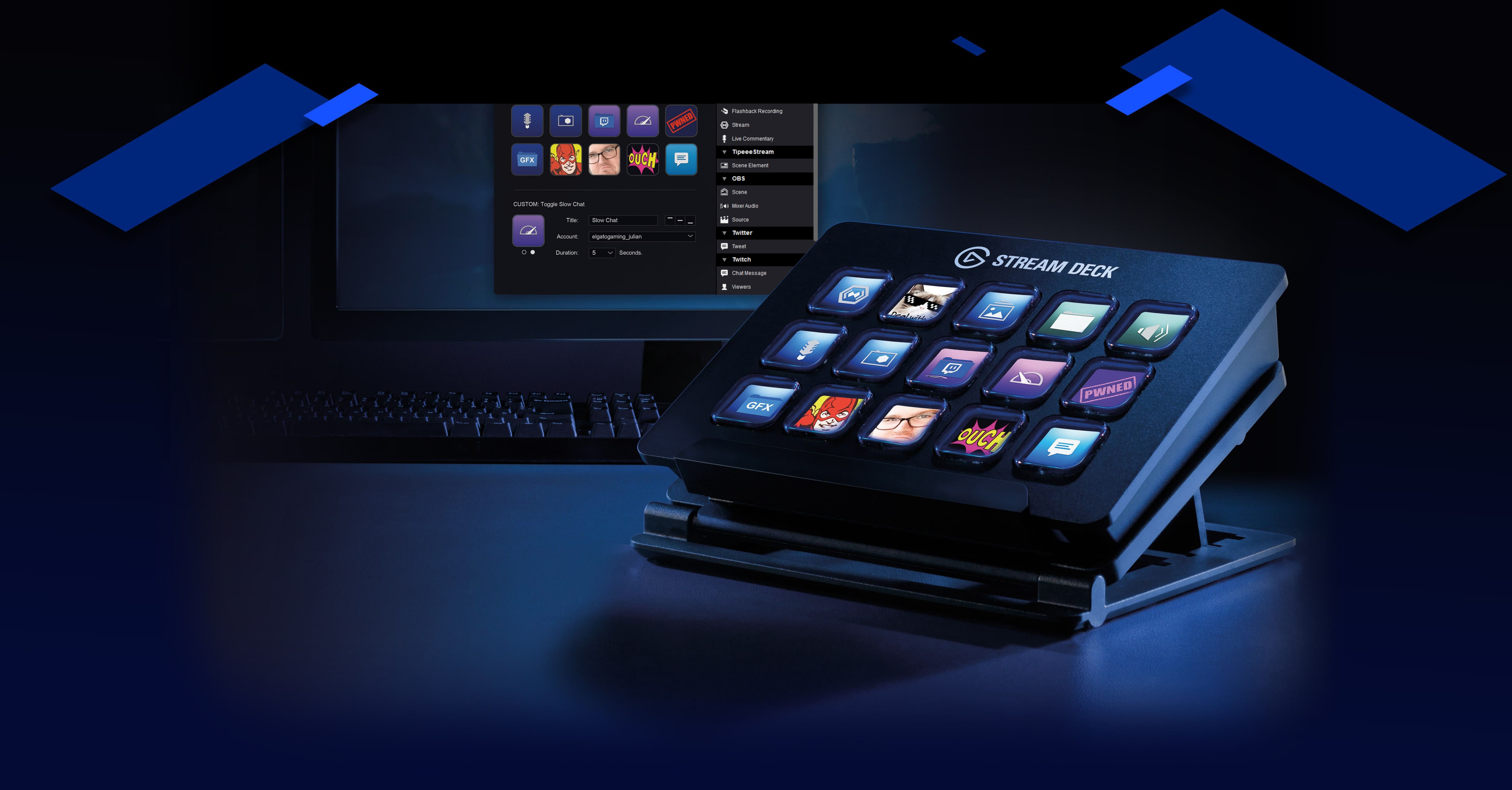 ELGATO Stream Deck - Live Content Creation Controller Stream Deck, Schwarz