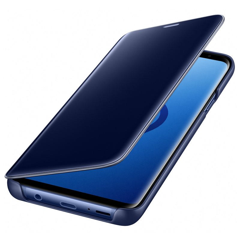 SAMSUNG EF-ZG965CLEGWW S9+ Clear View Standin Kılıf Mavi