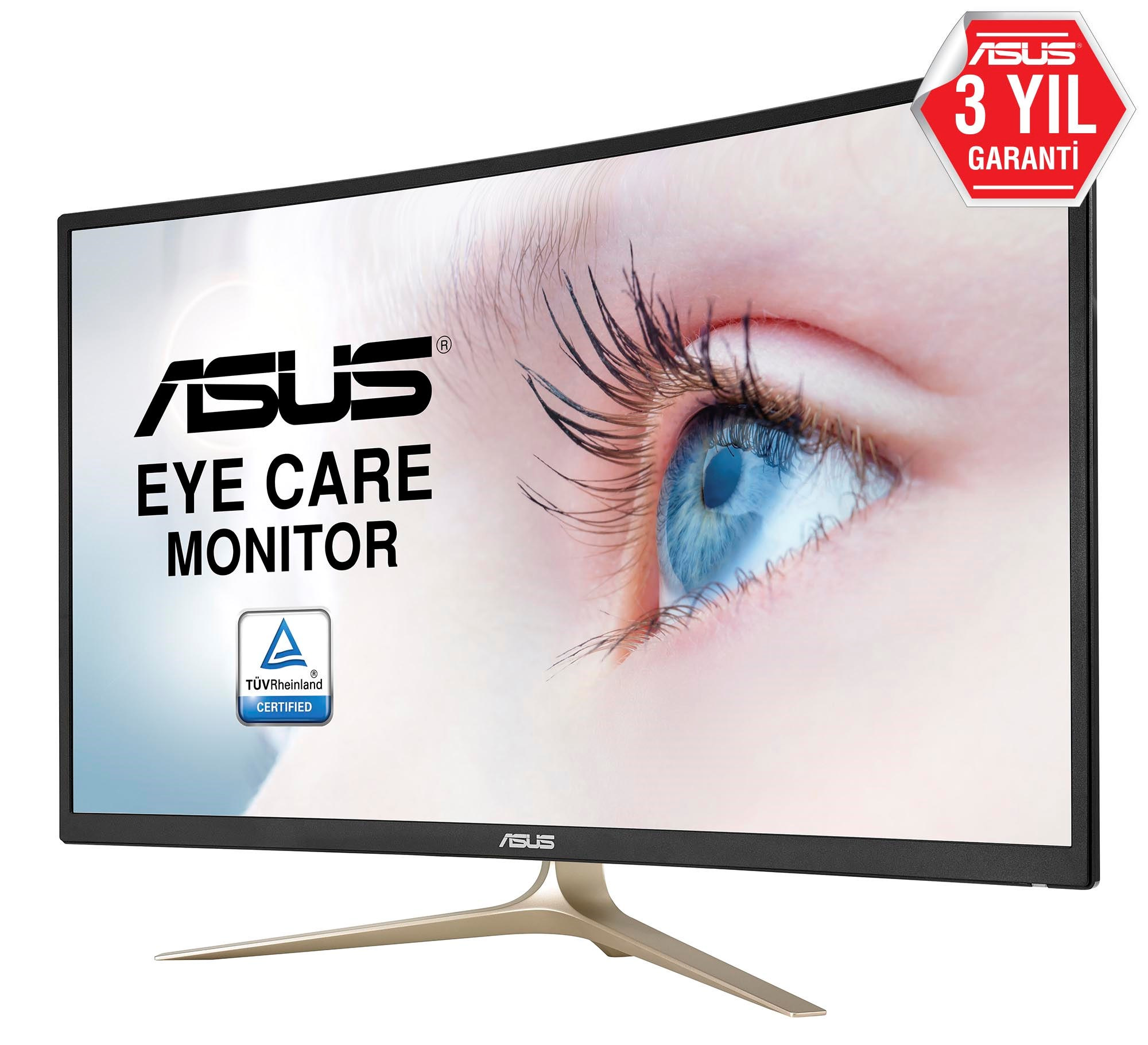 ASUS VA327H 1920X1080 Kavisli 4 MS Monitör