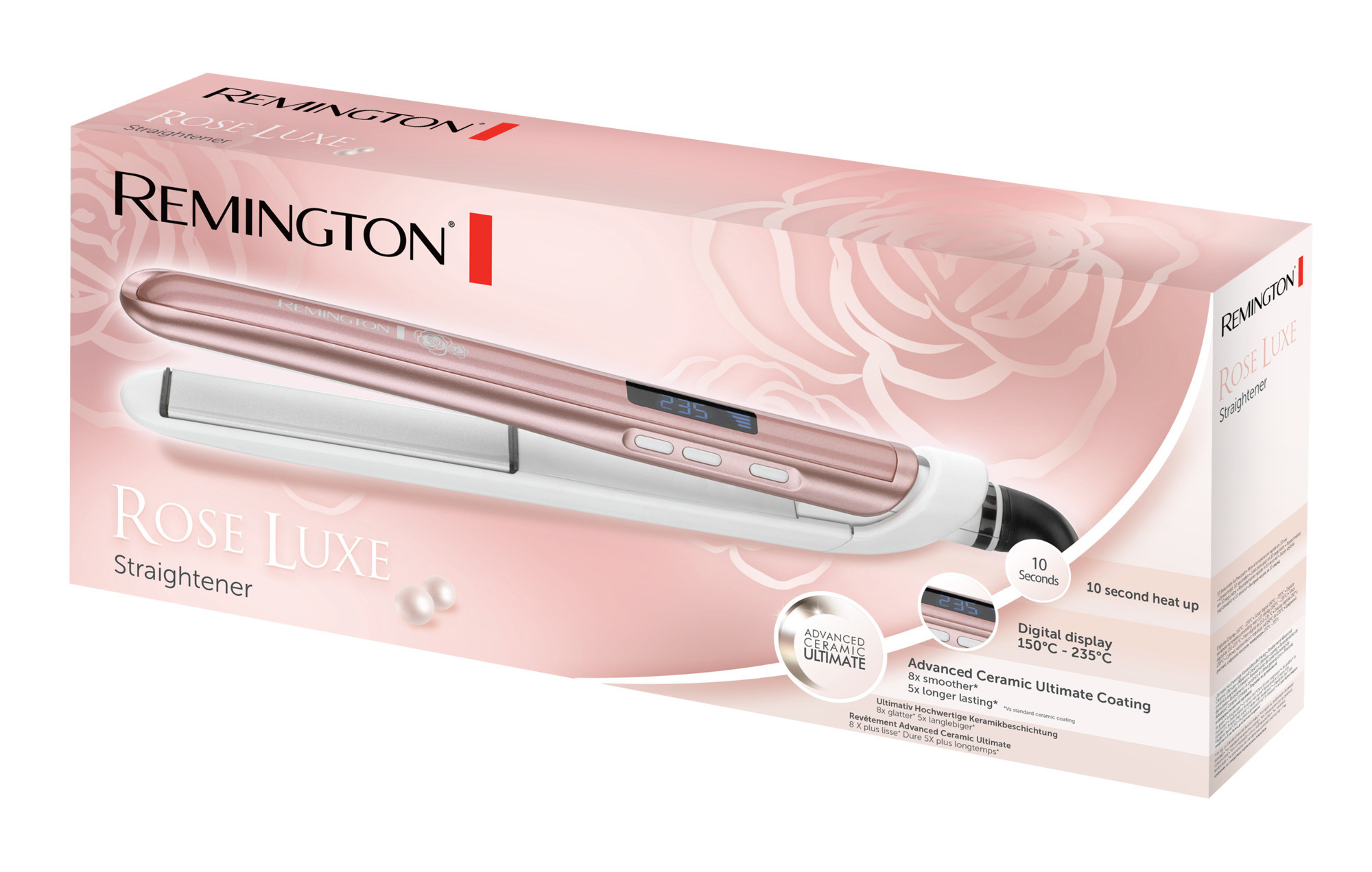 REMINGTON S9505 Rose Luxe Glätteisen, Beschichtung: Keramik