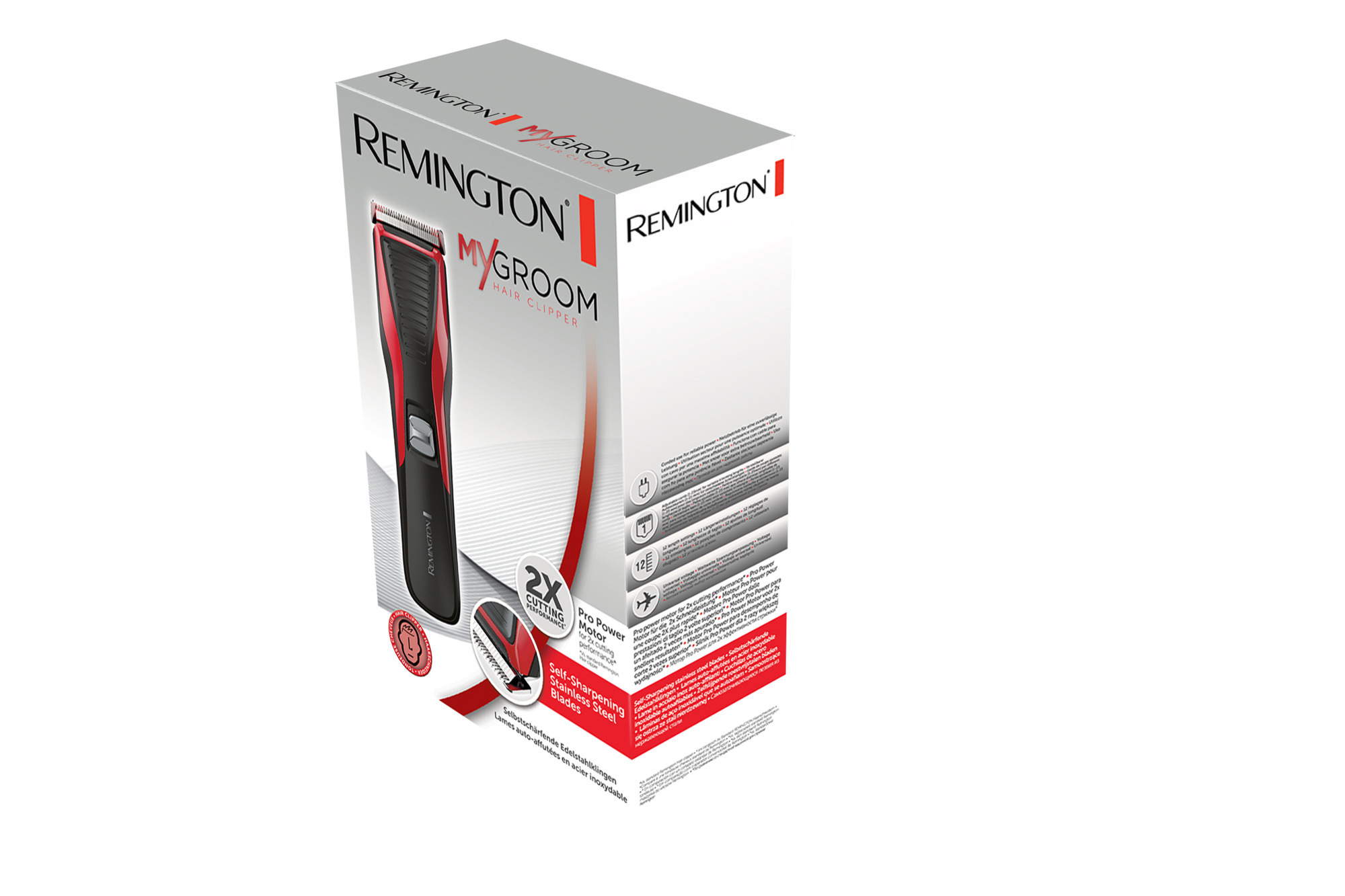 REMINGTON HC 5100 Mygroom Haarschneider Schwarz/Rot 