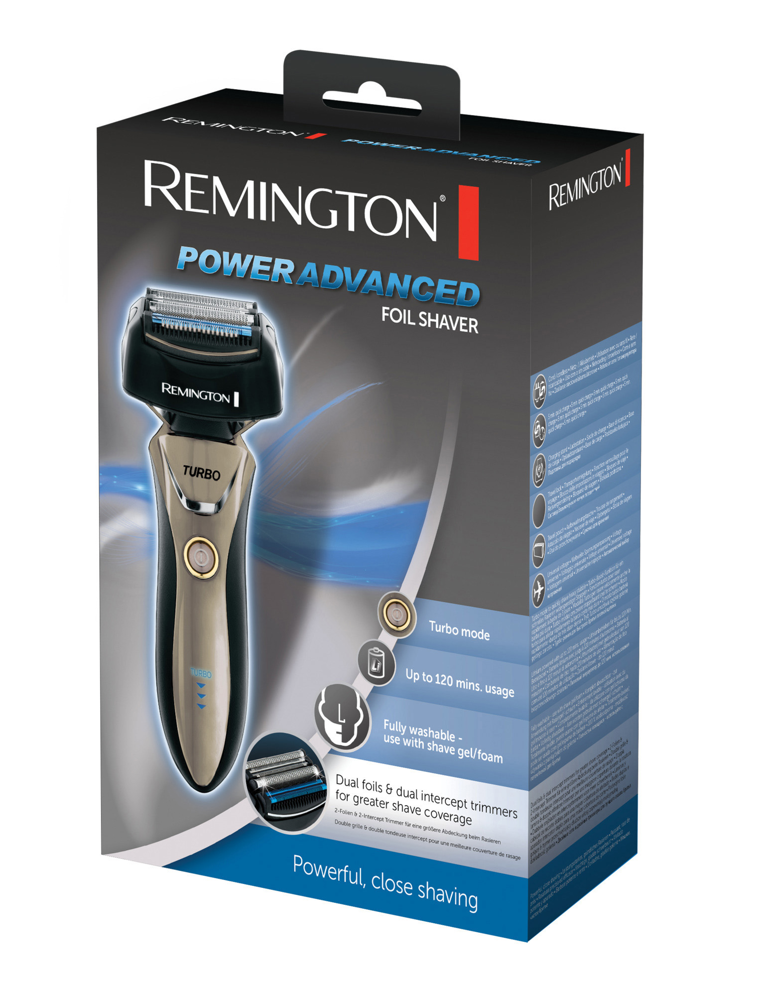 REMINGTON F9200 PowerAdvanced  Rasierer PowerAdvanced  Gold/Schwarz (Folienrasierer )