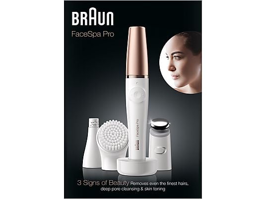 BRAUN Épilateur visage - Brosse nettoyante visage FaceSpa Pro (911)