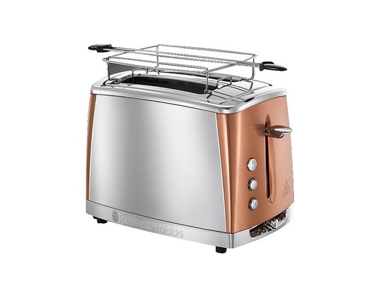 RUSSELL HOBBS Luna Copper Accents - Tostapane (Acciaio inossidabile/Rame)