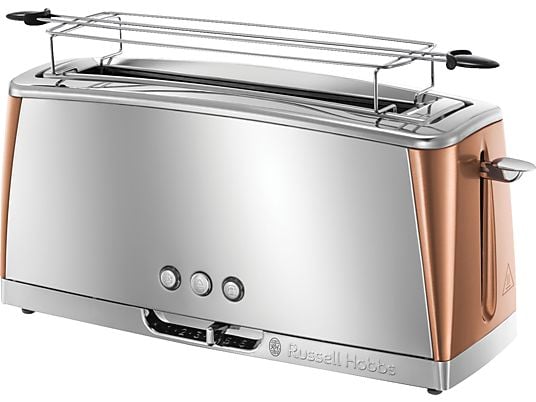 RUSSELL HOBBS Luna Copper Accents - Tostapane (Acciaio inossidabile/Rame)