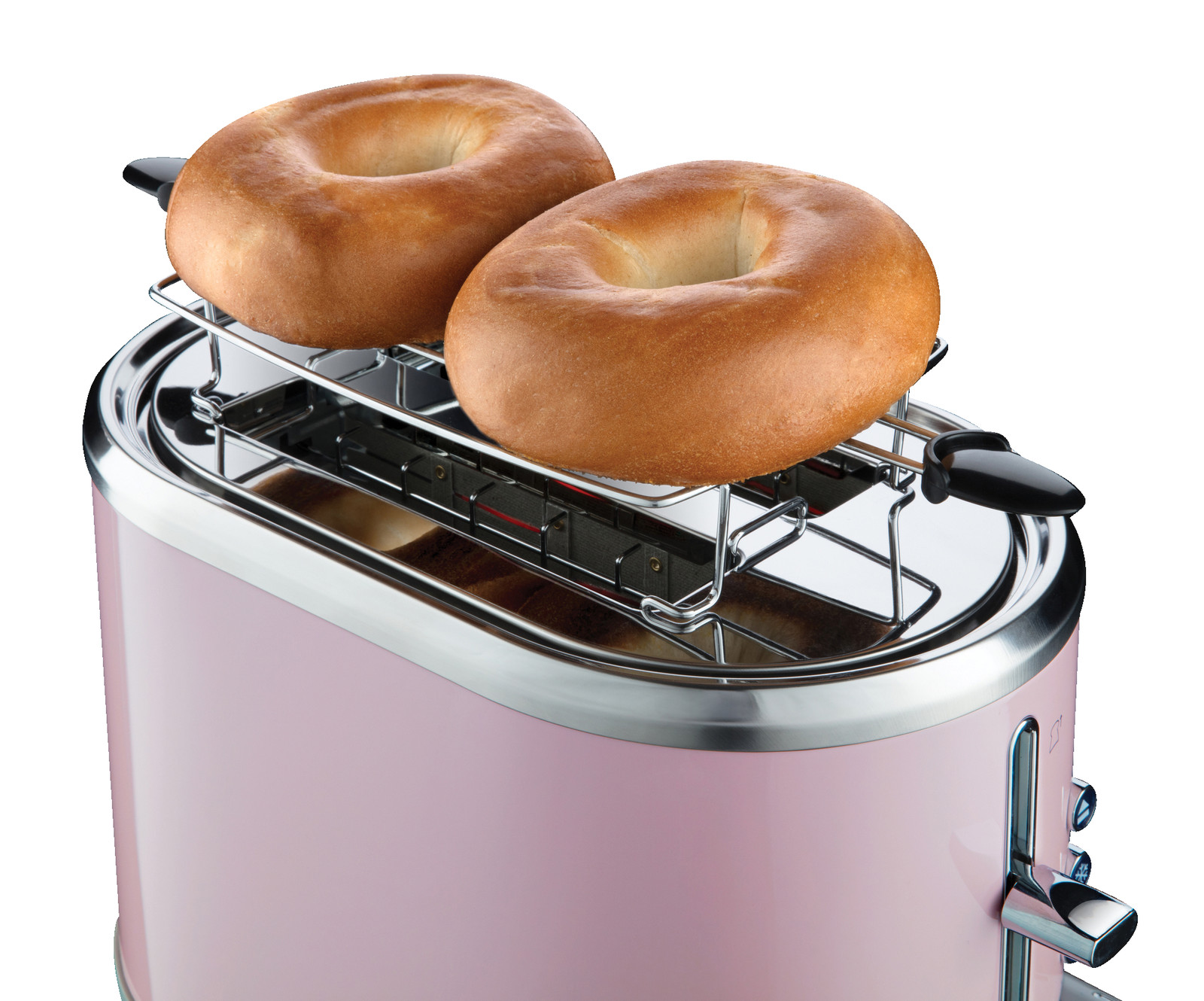 RUSSELL HOBBS 2508156 Bubble Soft Toaster Pink/Edelstahl (930 Watt