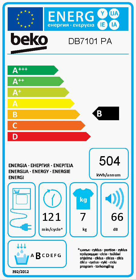 BEKO DB-7101 PA kondenzációs szárítógép