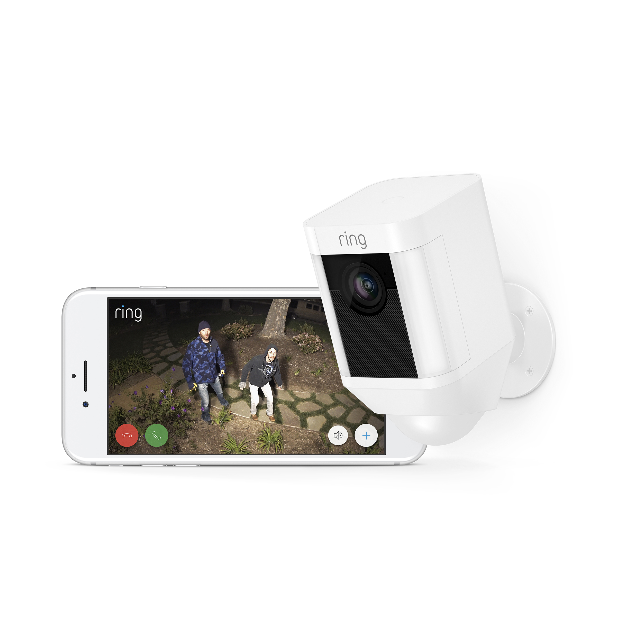 RING Spotlight Cam Battery White Duo Pack