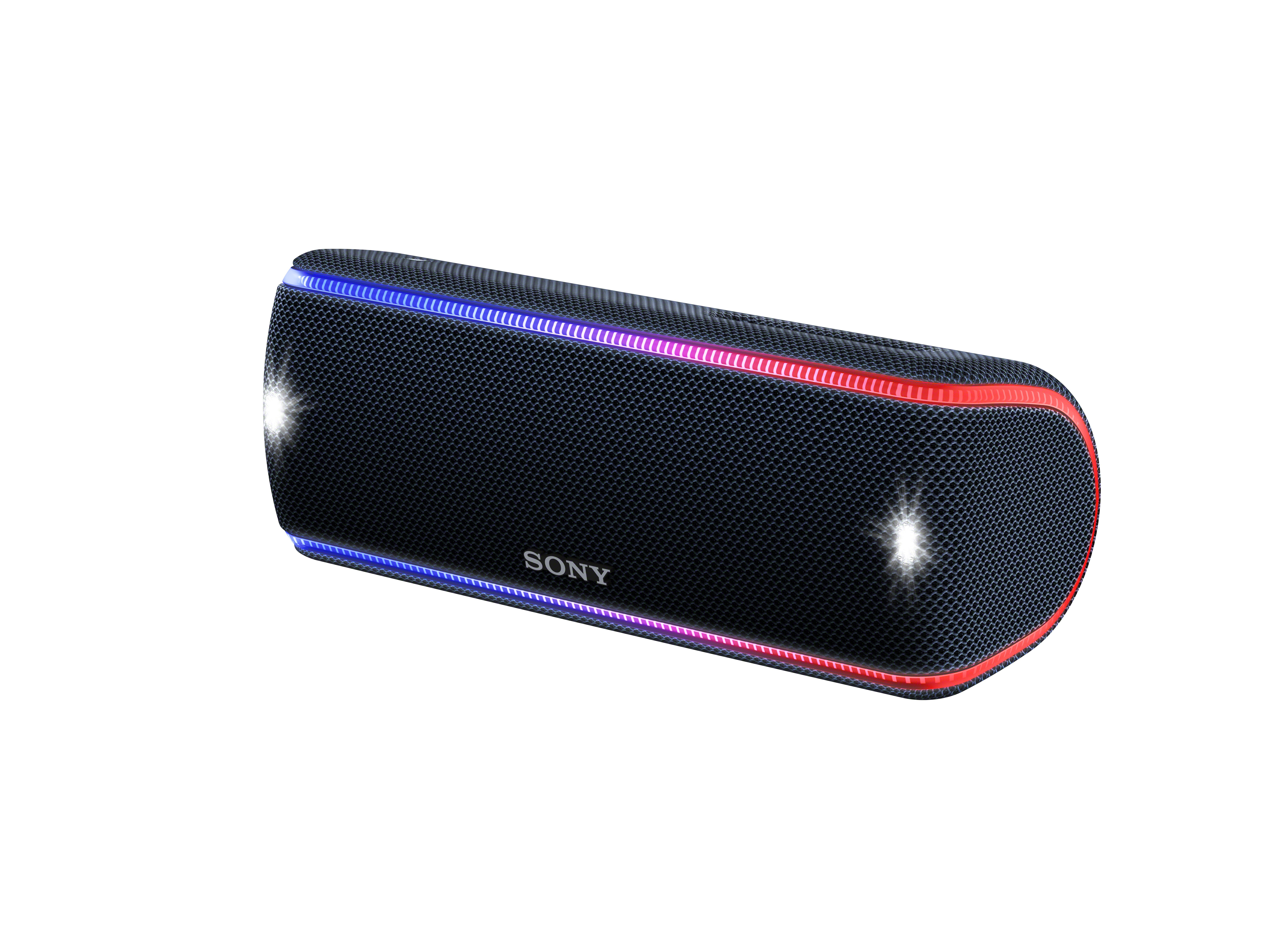 SONY SRS-XB31 Wireless Party Chain Bluetooth Lautsprecher, Schwarz, Wasserfest