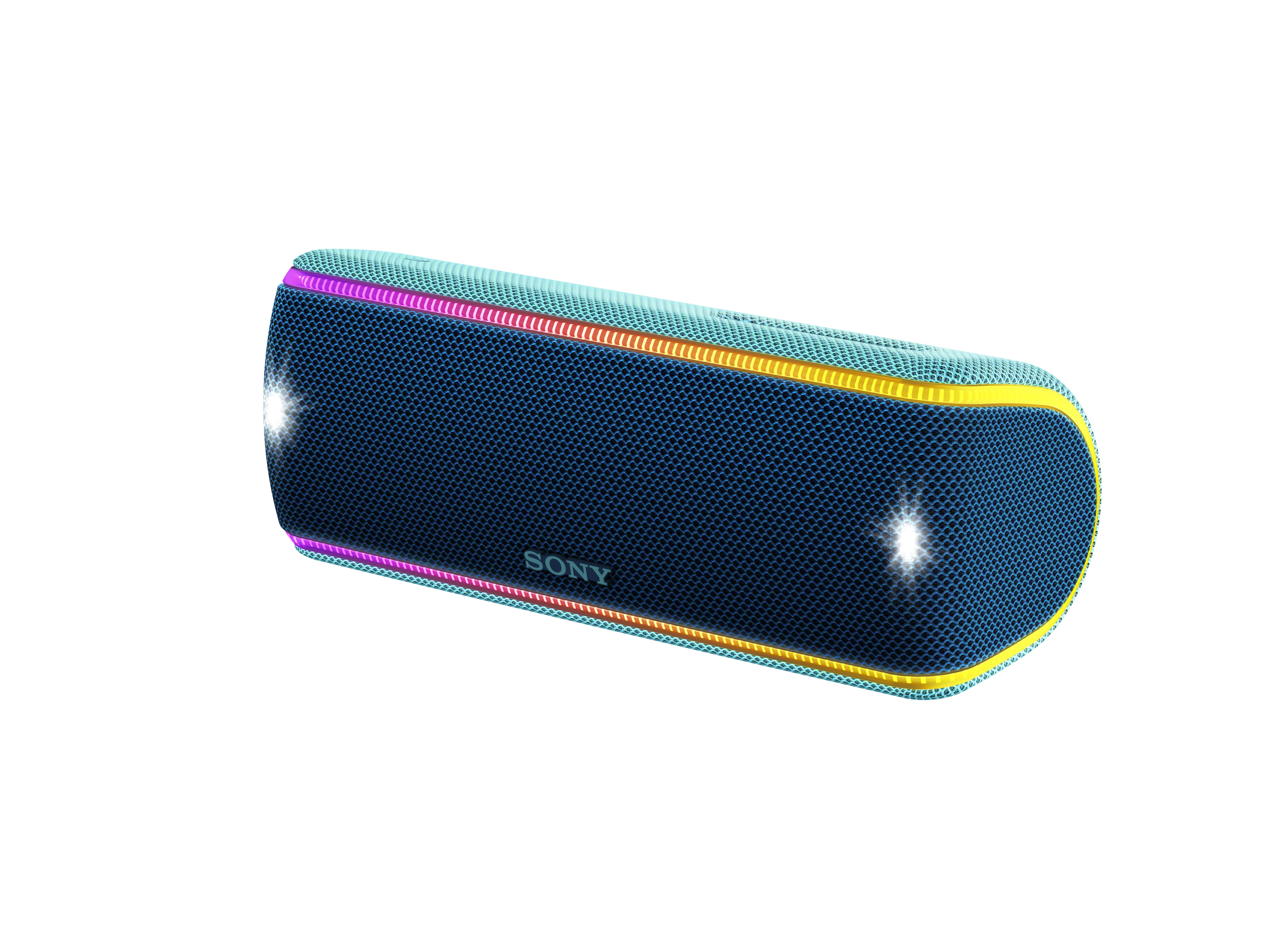 SONY SRS-XB31 Wireless Party Chain Bluetooth Lautsprecher, Blau, Wasserfest