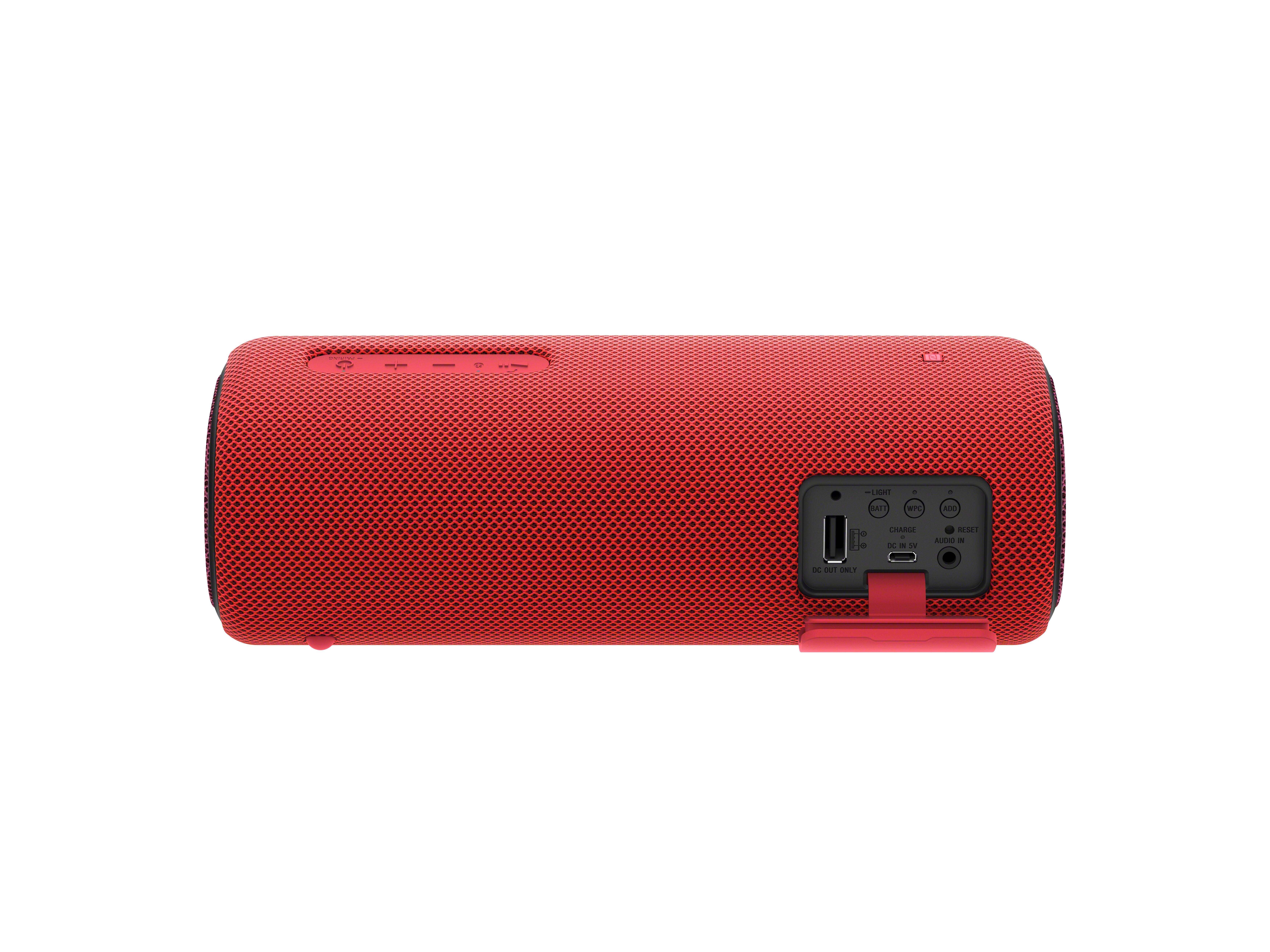 SONY SRS-XB31 Wireless Party Chain Bluetooth Lautsprecher, Rot, Wasserfest