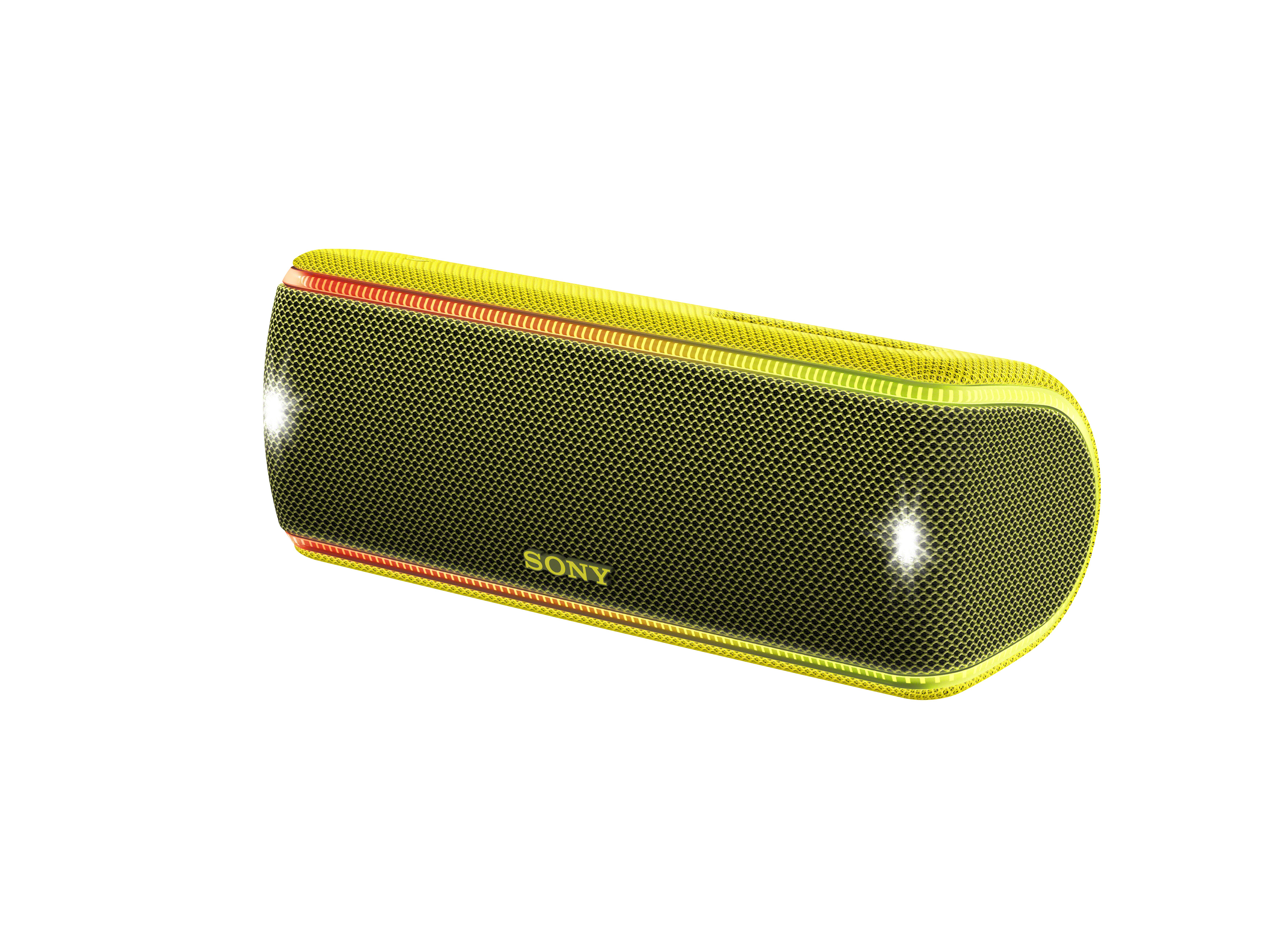 SONY SRS-XB31 Wireless Party Chain Bluetooth Lautsprecher, Gelb, Wasserfest