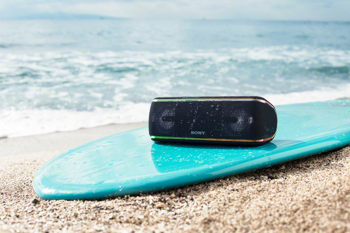 SONY SRS-XB41 Wireless Party Chain Bluetooth Lautsprecher, Blau, Wasserfest