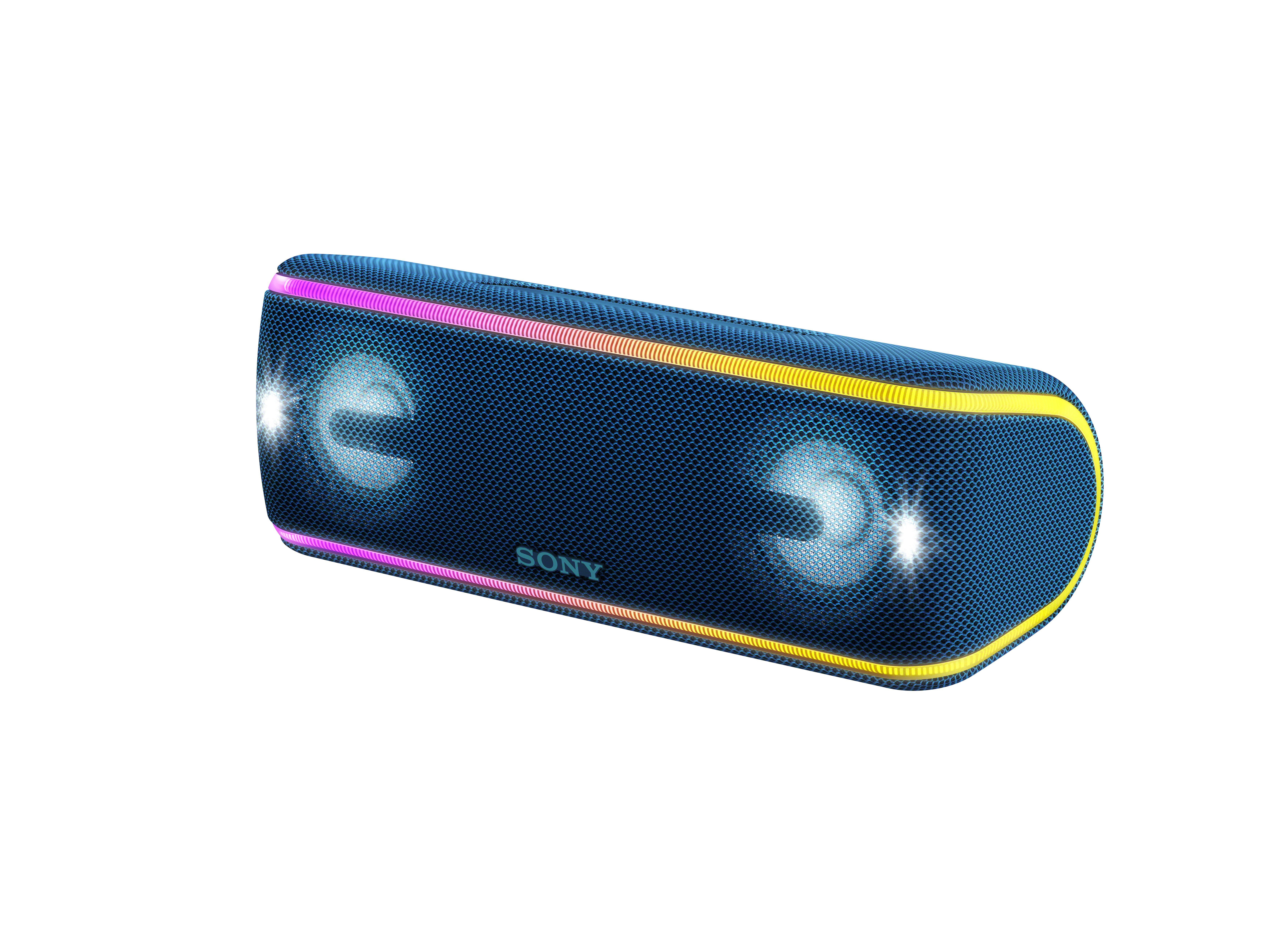 SONY SRS-XB41 Wireless Party Chain Bluetooth Lautsprecher, Blau, Wasserfest