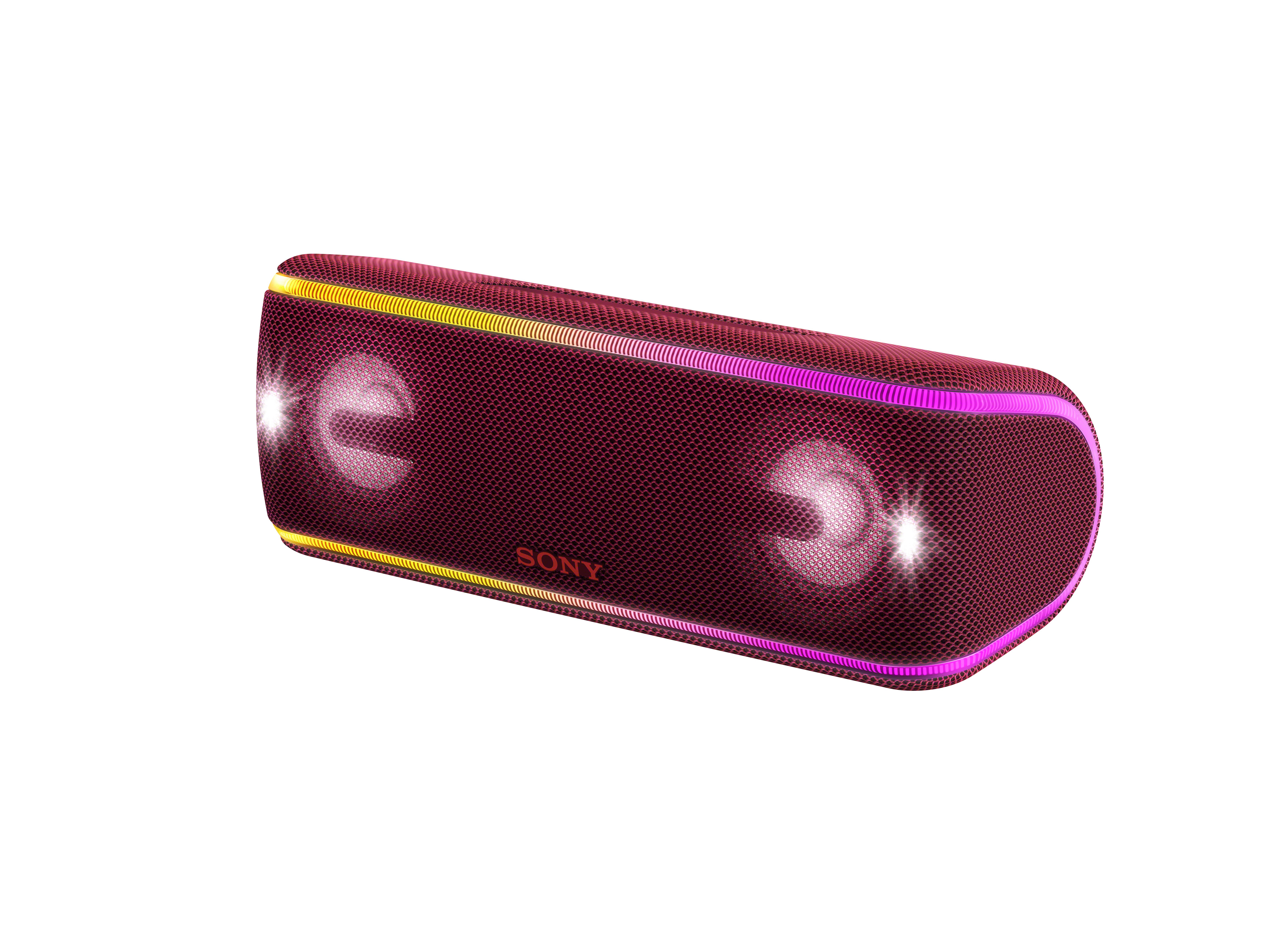 SONY SRS-XB41 Wireless Party Chain Bluetooth Lautsprecher, Rot, Wasserfest