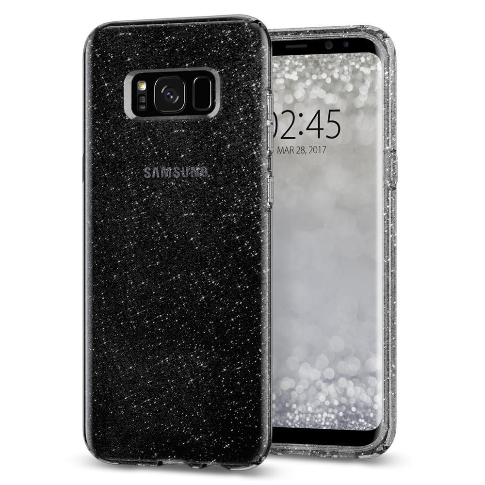 SPIGEN Galaxy S8 Plus Case Spigen Liquid Crystal Glitter Space Quartz Koruyucu Kılıf