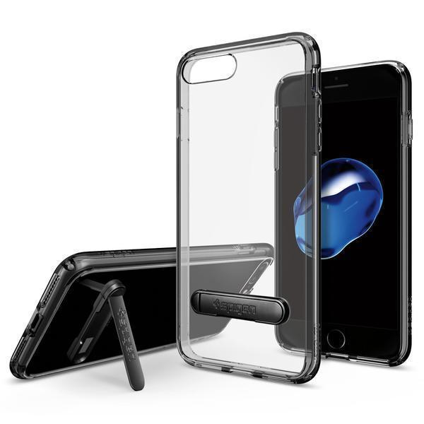 SPIGEN iPhone 7 Plus/ iPhone 8 Plus Case Spigen Ultra Hybrid S Jet Black Koruyucu Kılıf